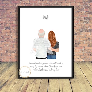 In Loving Memory Print | Father in Heaven | Loss of a Father | Loss of a loved one