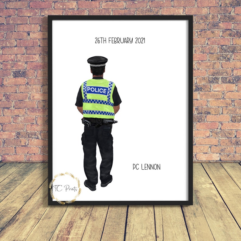 I Drive A Wee Woo Car Ornament, Funny Police Christmas Gift And Tree Decor