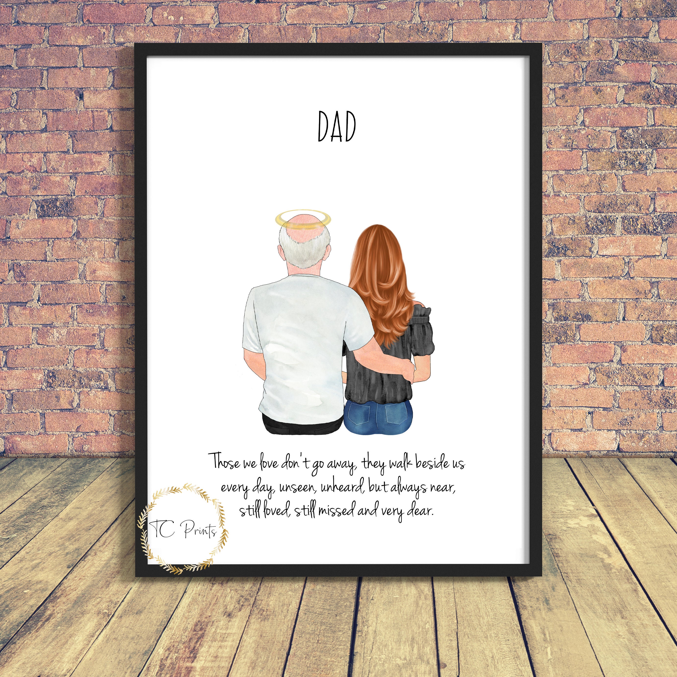 In Loving Memory Print Father in Heaven Loss of a Father picture