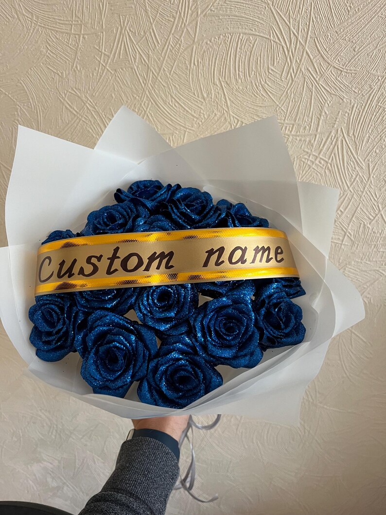Custom Order, Eternal Rose Bouquet, Artificial Flowers, Customizable ...
