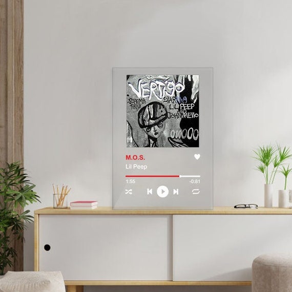 Lil Peep Vertigo Custom Album Acrylic Plaque Modern Poster Etsy