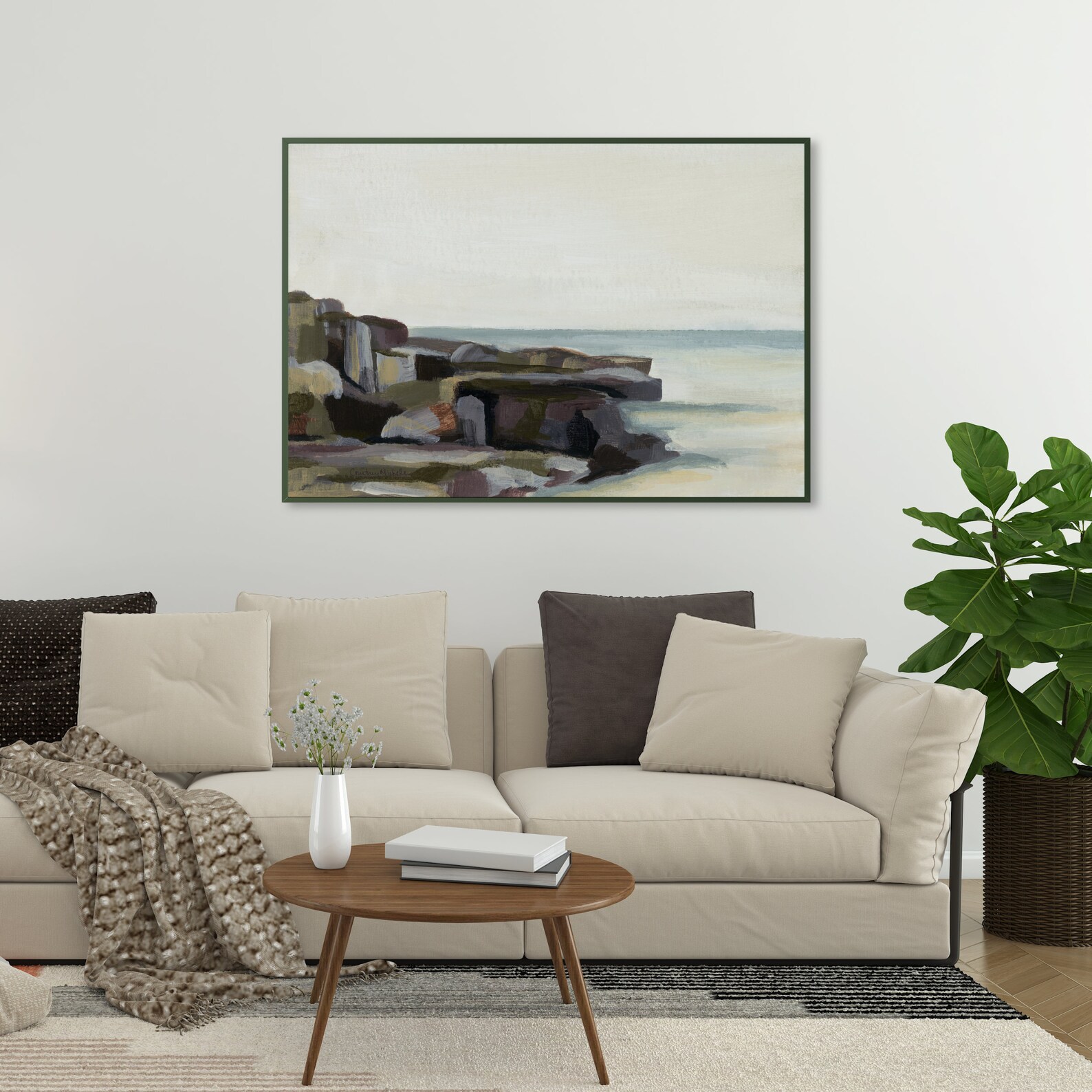 Landscape Painting Fine Art Print Abstract Landscape Wall | Etsy