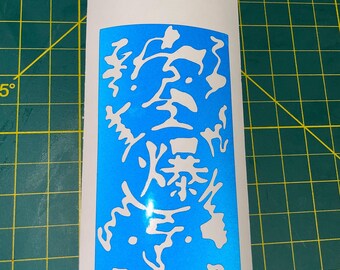 Reflective Anime Explosive Tags Paperbomb Decals Style 2