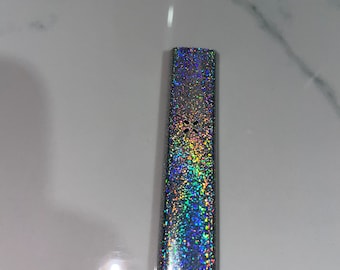 Pax Era Custom Vinyl Skin Wrap ONLY | Ooze (No Battery / No Device included) [SKIN] Silver Glitter Oil Slick Reflective Opal