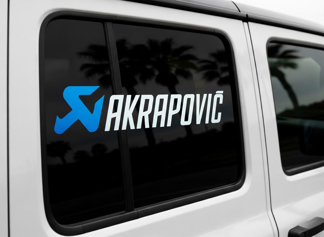 Reflective Inspired Customizable Sticker Racing Exhaust Logo Decal 55 ...