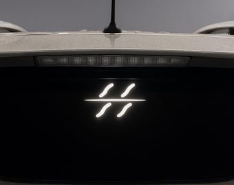Calcomanía reflectante inspirada en Hidden Mist/Emblema JDM para ventana de coche, vinilo, más de 55 colores (holográfico/ópalo/estampado)