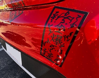 Regular Anime Explosive Tags Paperbomb Decals Plain Colors