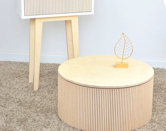 Coffee table, plywood coffee table, ring table, - MIDE