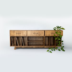 Sideboard vinyl, Media console, Lowboard,  Record Cabinet, DULDI