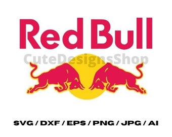 Red Bull Logo Svg Etsy