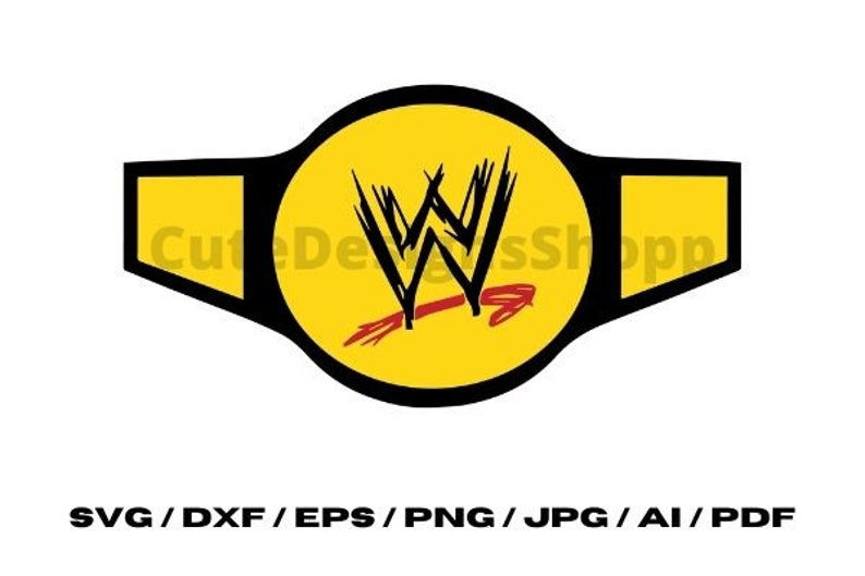 Wwe Championship Belt Svg Png Jpg Dxf Ai Eps Cricut Etsy
