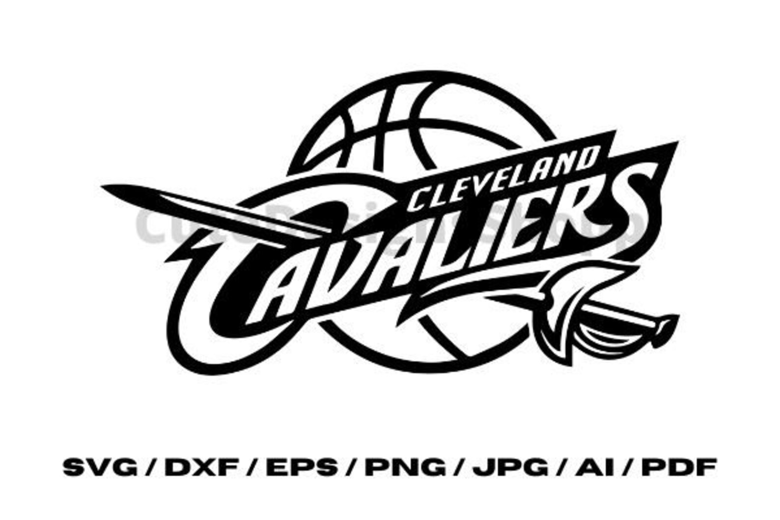 Cleveland Cavaliers Logo Silhouette svg png jpg dxf ai | Etsy