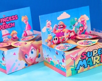 Trays of Mario Bros and Princess Peach