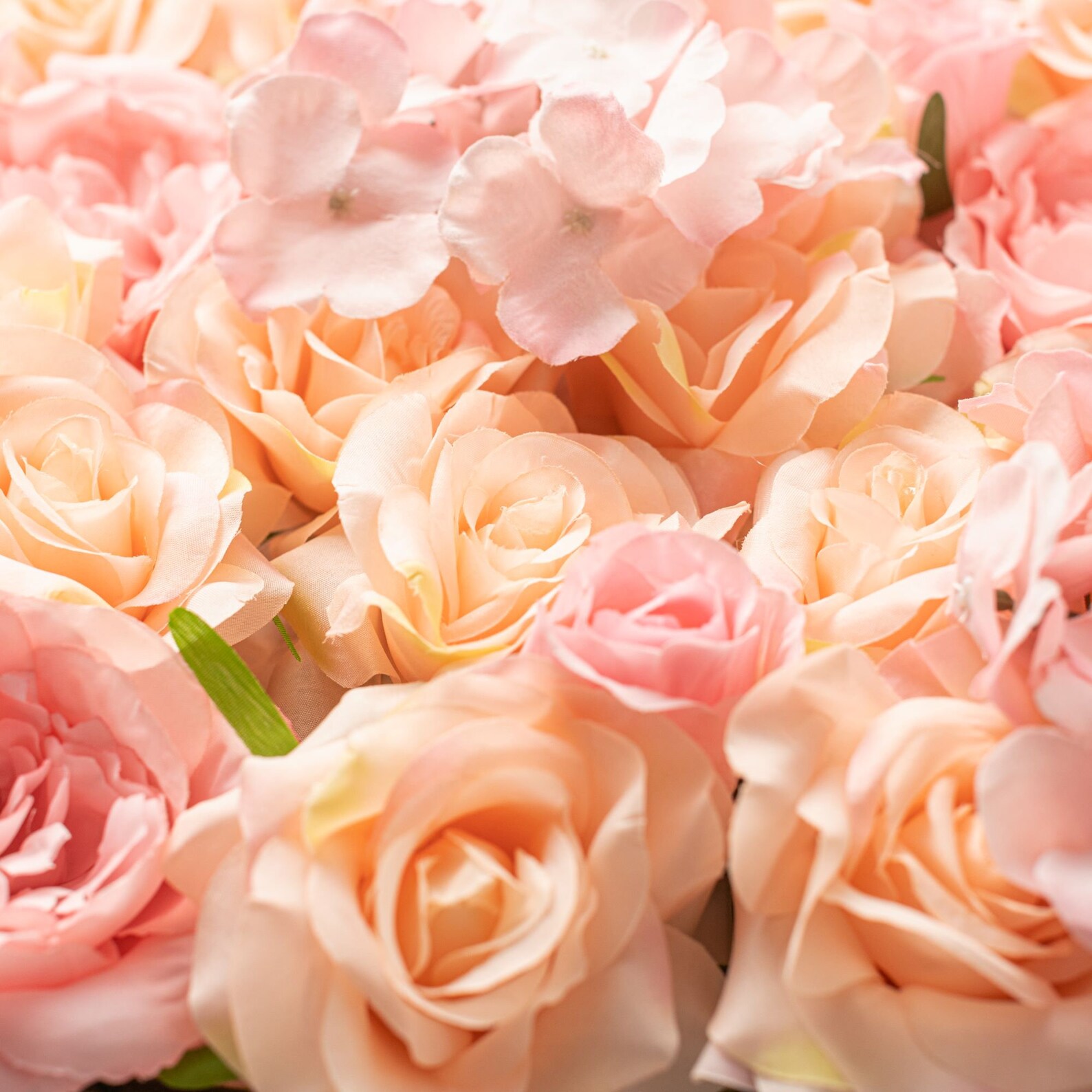 Flower Wall Panel Peach Pink Flower Wall Decor Wedding Floral Etsy