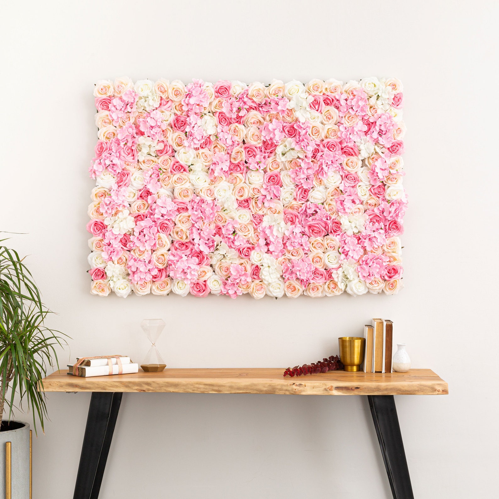 Premium Flower Wall 3D Silk Flower Wall Panel Party Wedding Etsy