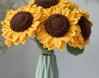 Crocheted Sunflower | Knitted Sunflower | Amigurumi Sunflower