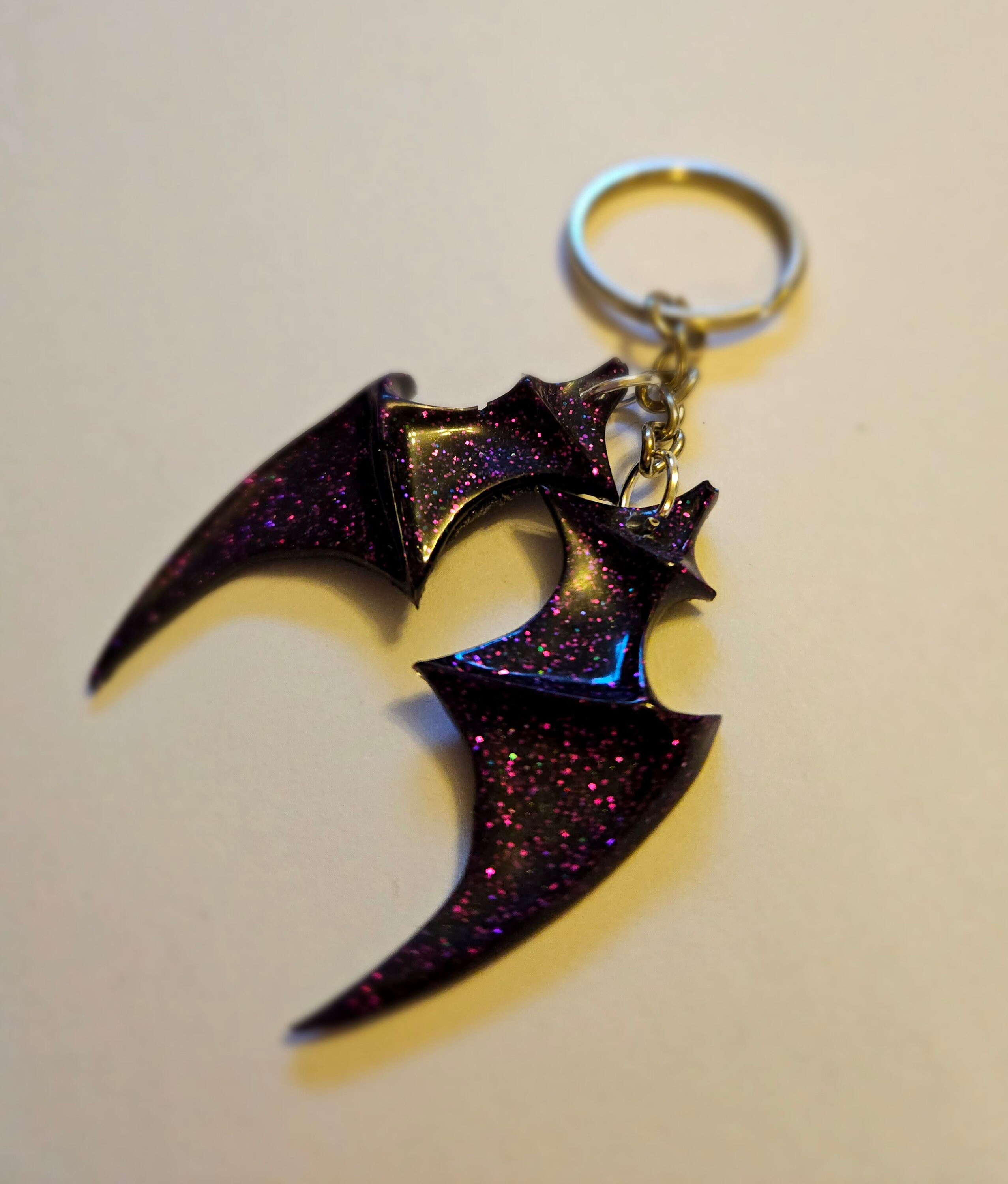 Bat Wing Keyring in Custom Colours Goth Emo Vampire Keychain - Etsy