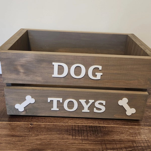 Large Wooden Dog Toy Box | Dog Box | Dog Toy Crate | Pet Toy Box | Pet Storage | Pet Accessories