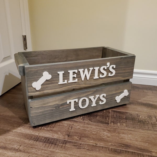 Dog Toy Box Etsy