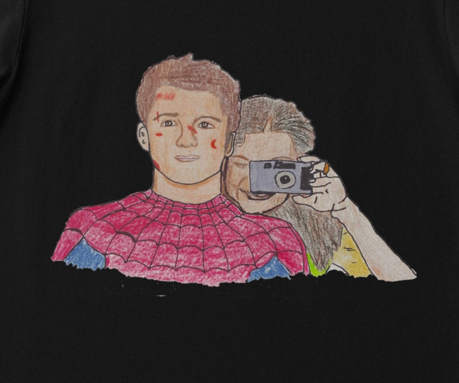Tom Holland and Zendaya Tom Holland Drawing Spider-man No | Etsy UK