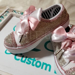 Custom Swarovski Crystal Sneakers: Bling Rhinestone Shoes