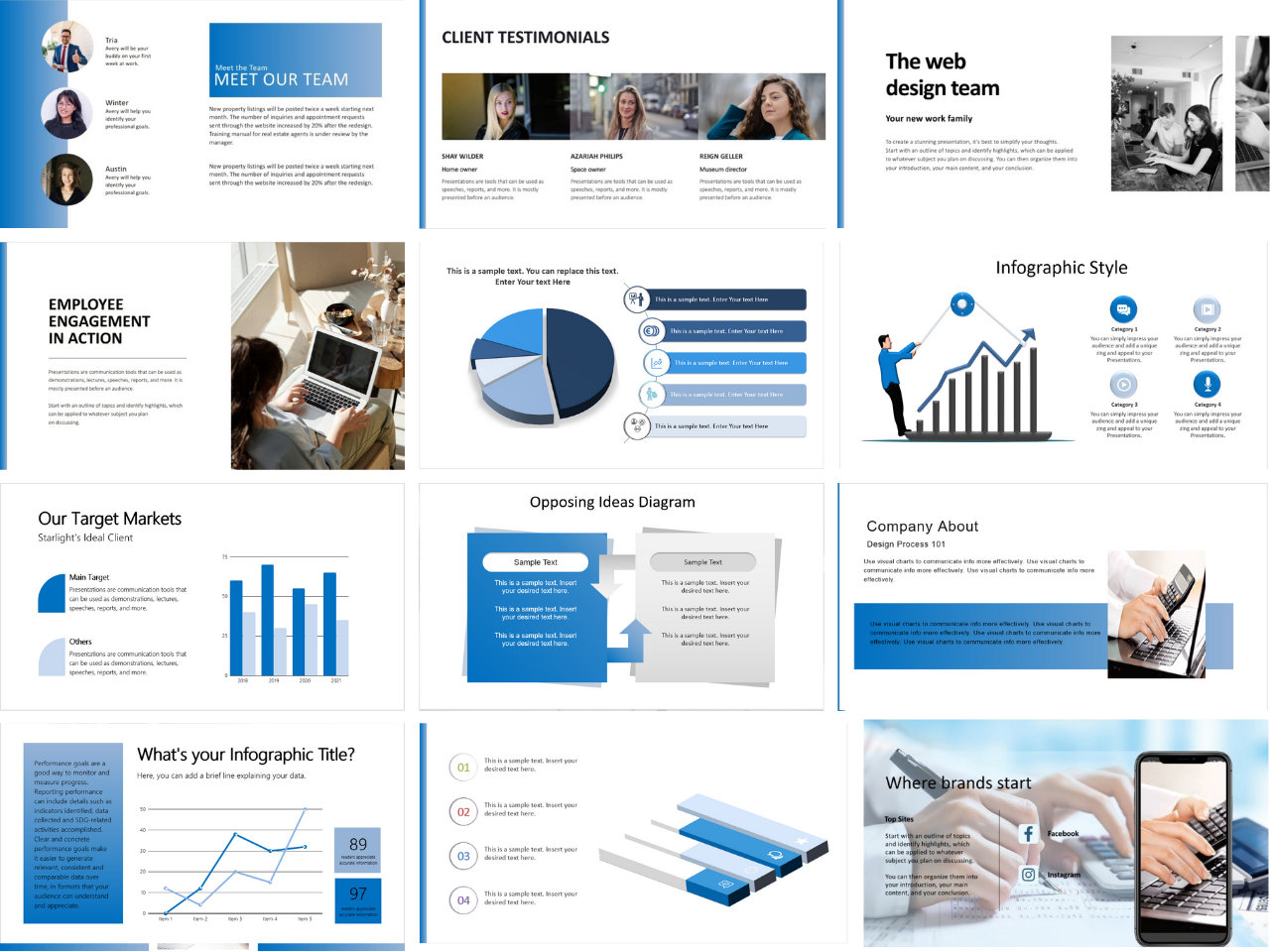 Modern Minimal Power Point Template Editable Power Point Template