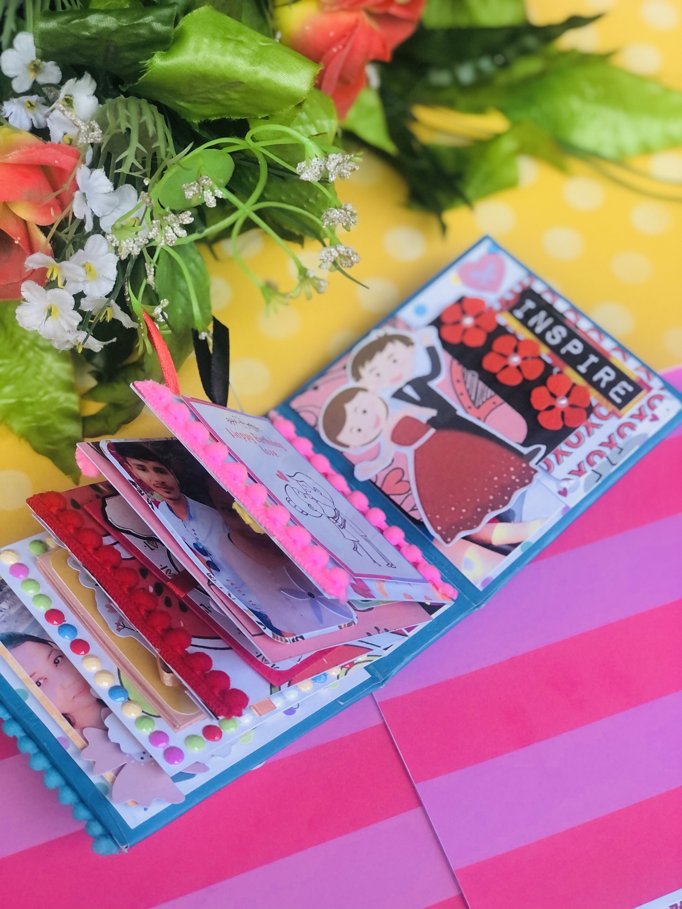 Personalized Mini Scrapbook Photo Album Custom Design Etsy