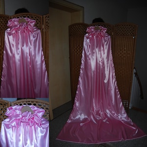 220 x 140 cm XXL sac de couchage en satin sac en satin brillant satin rose rose bébé long brillant soyeux Satinlover Nylonlover immédiatement disponible sac câlin