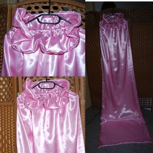 Sac de couchage double satin sac en satin brillant satin rose bébé rose long brillant soyeux Satinlover nylon amant double couche sac câlin