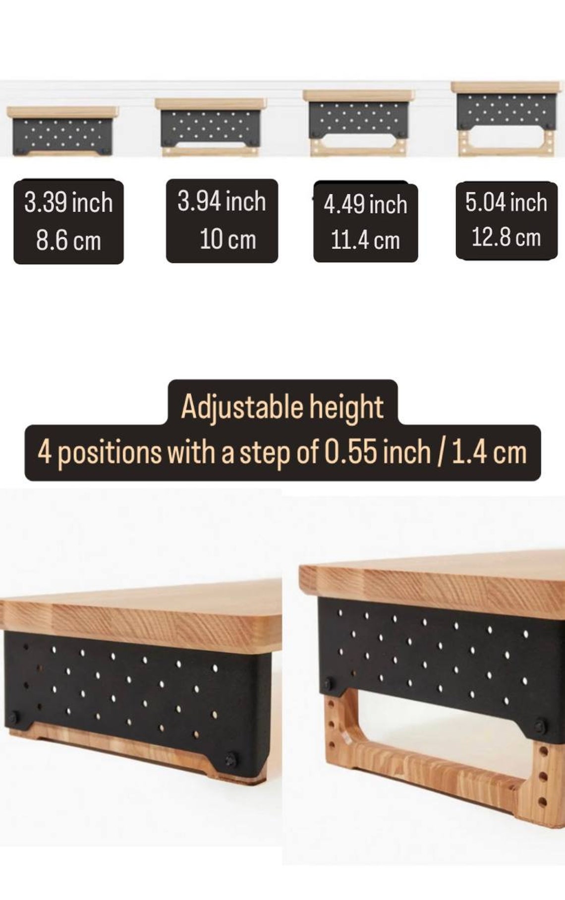 Monitor Stand, Monitor Riser, Laptop Stand, Desktop Organizer, Gift for ...