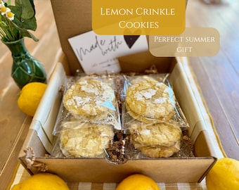 Lemon Crinkle Cookies - Cookie Gift Box