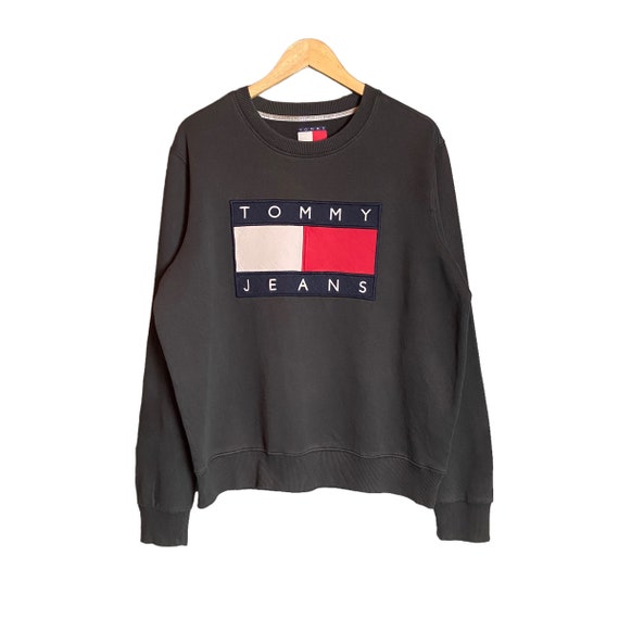 Vintage 90s Tommy Hilfiger Patchwork Flag Logo Ic… - image 1