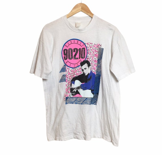 ParTeeOnSHOP 90210 T-Shirt Vintage Beverly Hills Tshirt Vintage Tshirt Brandon Tees Peach Pit Luke T-Shirt Gift for Her Gift 80s Graphic Tee