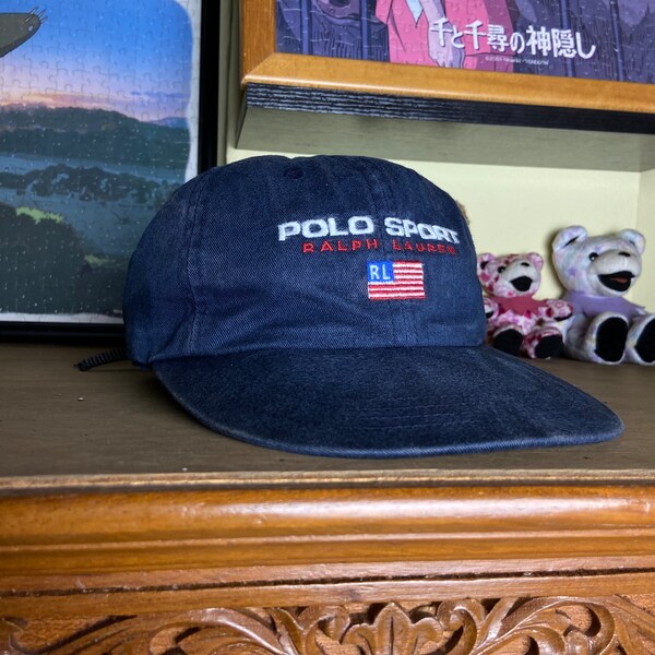 Vintage 90s Polo Sport Ralph Lauren 6 Panel Gorra / Sombrero