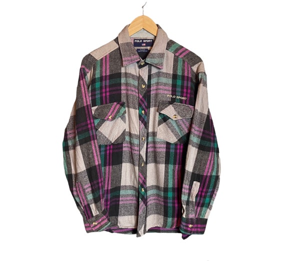 Polo top sport flannel