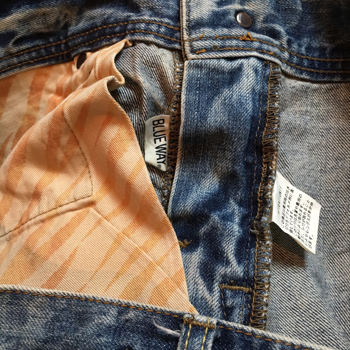 Vintage Blue Way Made in Nippon Japan Tie Dye Denim Pants - Etsy