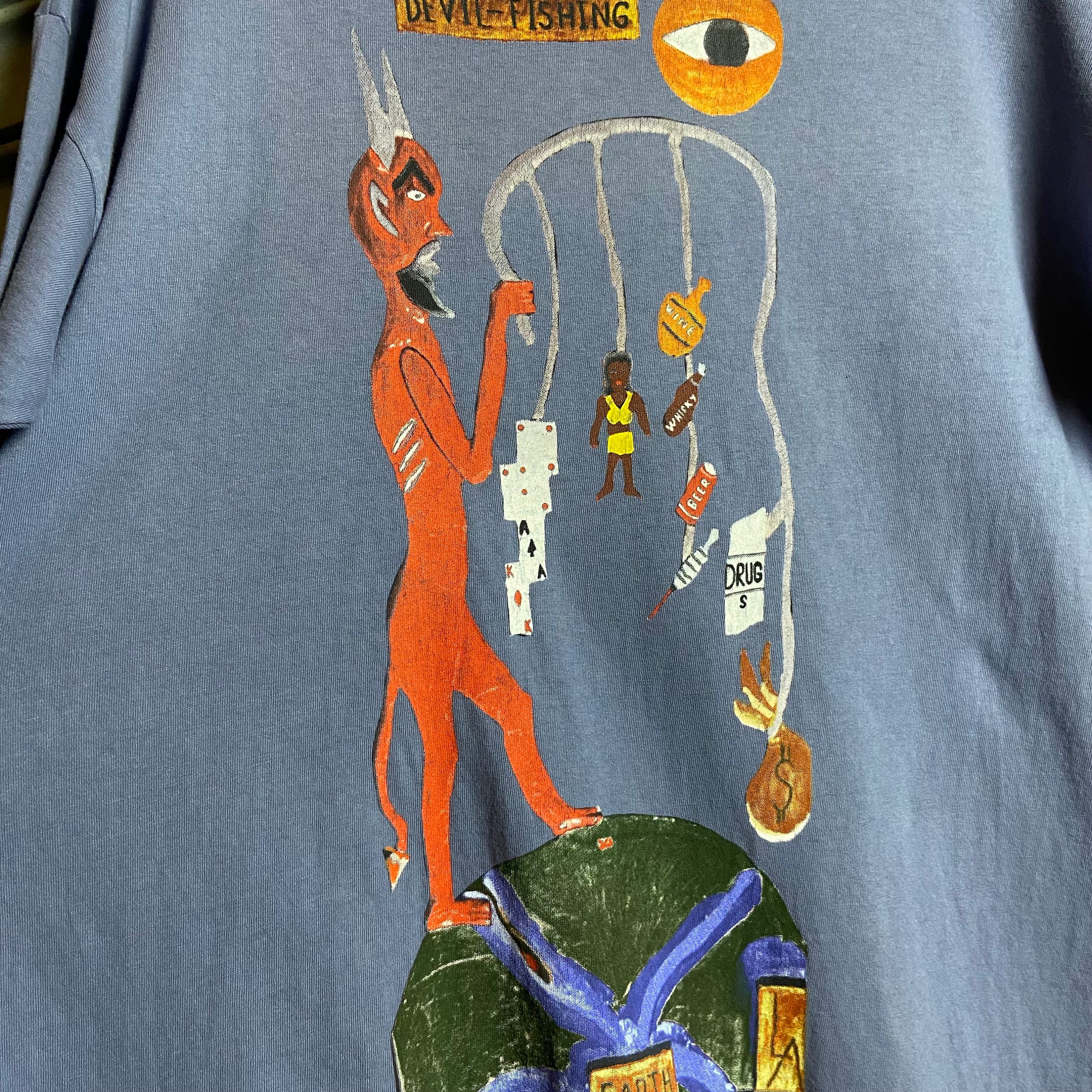 Vintage 90s Devil Fishing House of Blues New Orleans T-shirt -  Israel