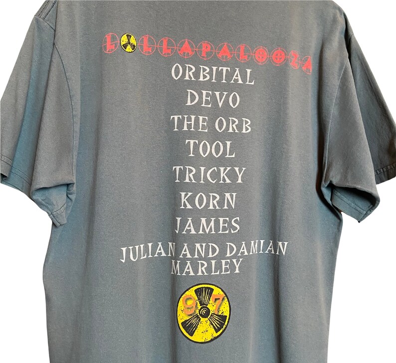 Vintage 90s Lollapalooza Tour Concert Korn Tool James Band T Etsy