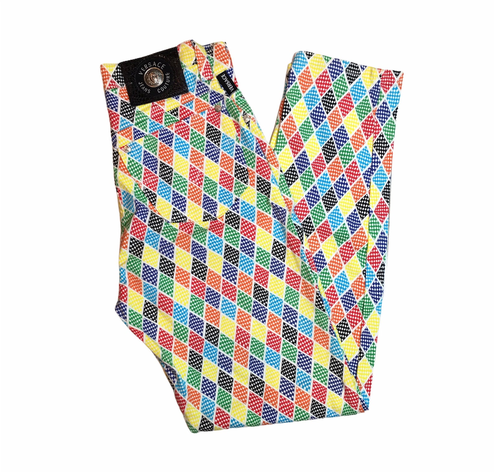 Versace Jeans Multi Color Pants Etsy