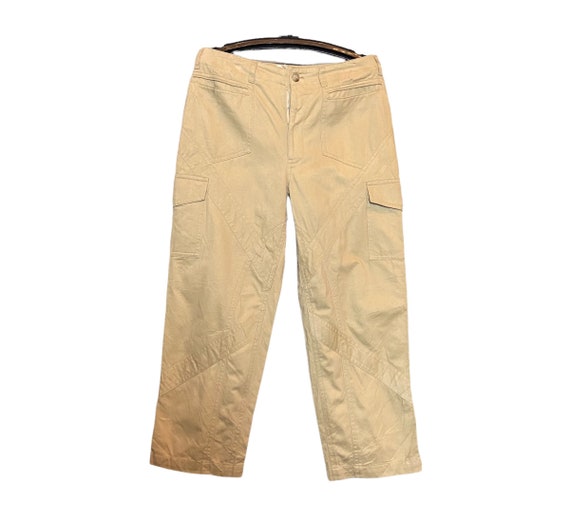 Cotton Khaki Men S Branded Six Pocket Cargo Long Pant