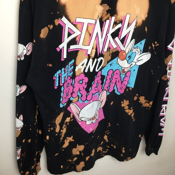 Vintage Pinky and the Brain Cartoon Network Tie Dye Long - Etsy Vintage Pinky and the Brain Cartoon Network Tie Dye Long - Etsy