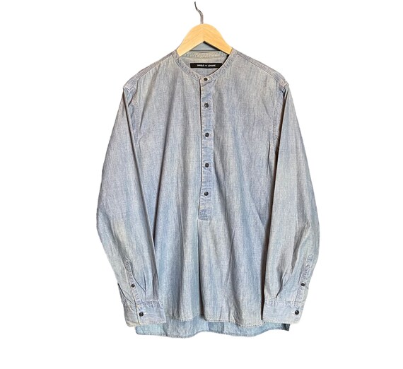 Buy U.S. Polo Assn. Denim Co. Mandarin Collar Long Sleeve Welt Pocket  Casual Shirt - NNNOW.com