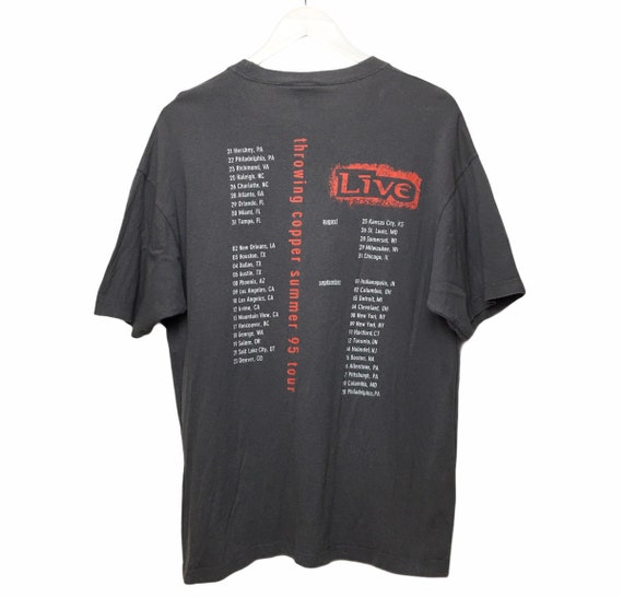 Vintage 90s Live Throwing Copper Tour Band T-shirt / Graphic
