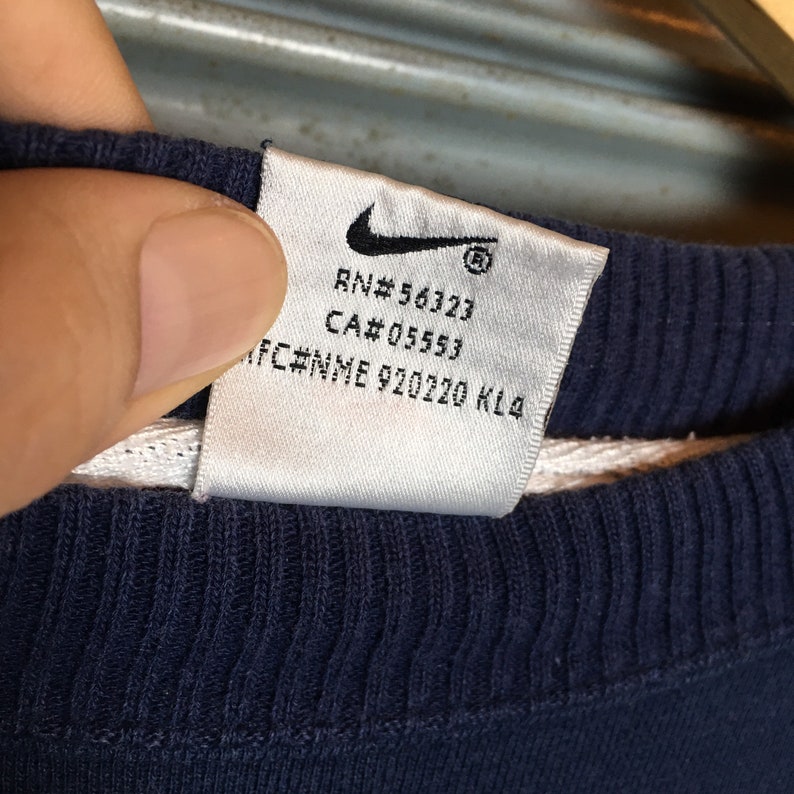 Vintage 90s Nike Swoosh Embroidery Classic Iconic Sweatshirt - Etsy