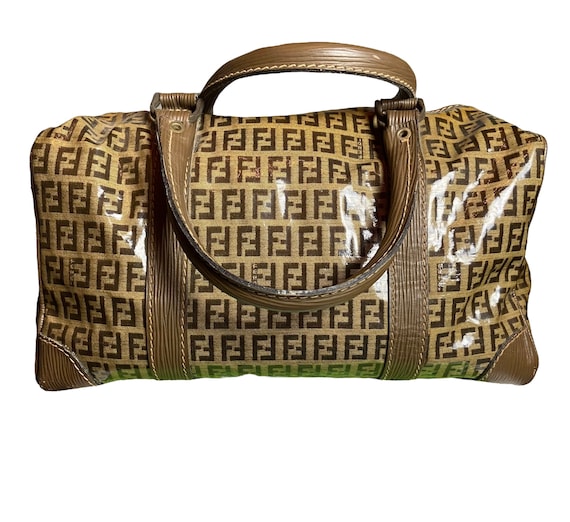 Fendi Monogram Iconic Patent Leather Duffel Speedy Bag / -  Norway