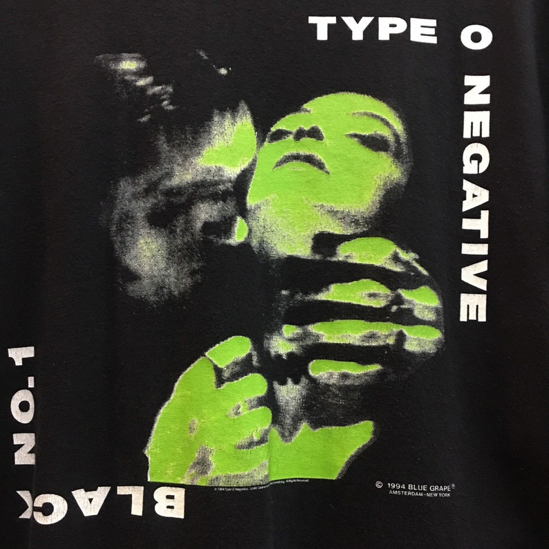Vintage Type O Negative Black No.1 Band T Shirt