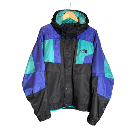 Multi colored north face jacket cheap
