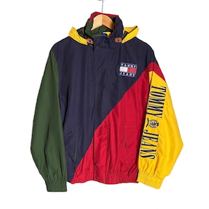 Vintage tommy hilfiger color block jacket online
