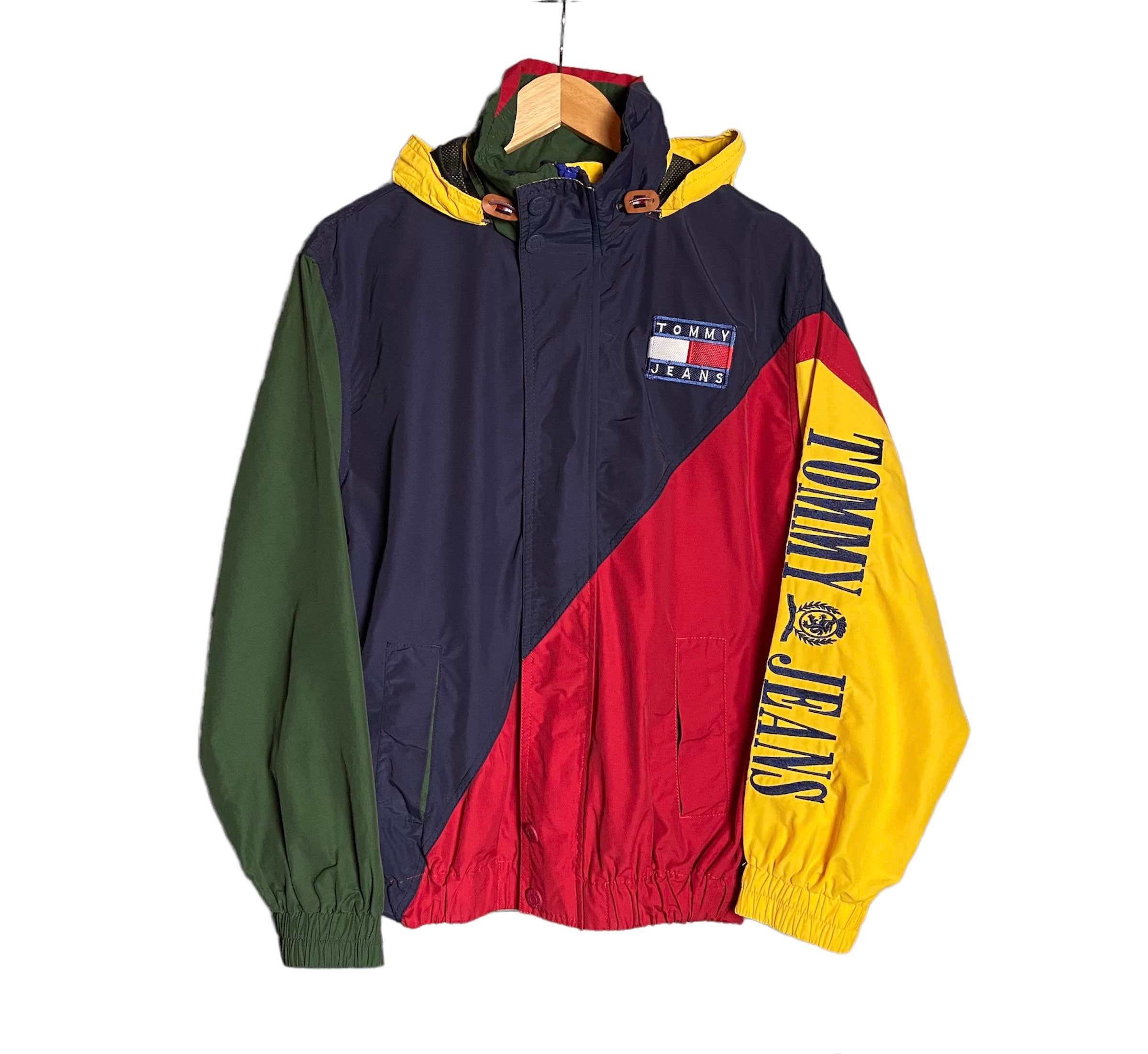 Tommy Hilfiger USA Crest Hooded Jacket  Jackets, Activewear editorial,  Sporty jacket