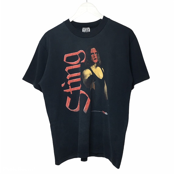 Vintage 90s Sting WCW WWE Nice Graphic T-Shirt